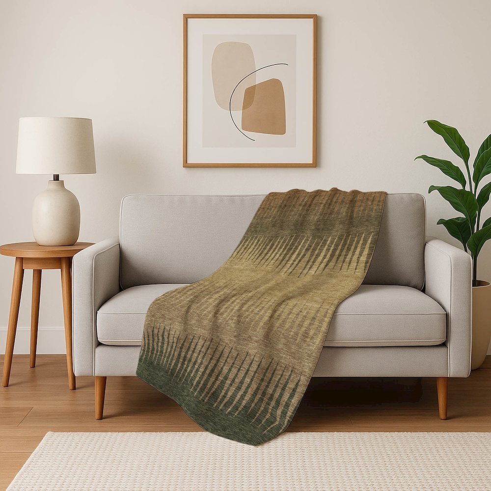 Premium Machine Washable ASB886 Brown 50" x 70" Sherpa Throw Blanket. Picture 5