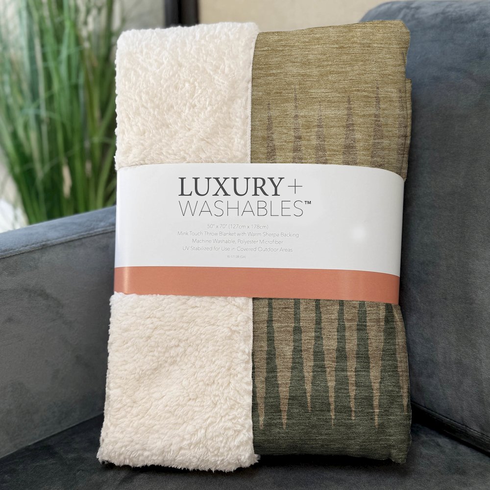 Premium Machine Washable ASB886 Brown 50" x 70" Sherpa Throw Blanket. Picture 3