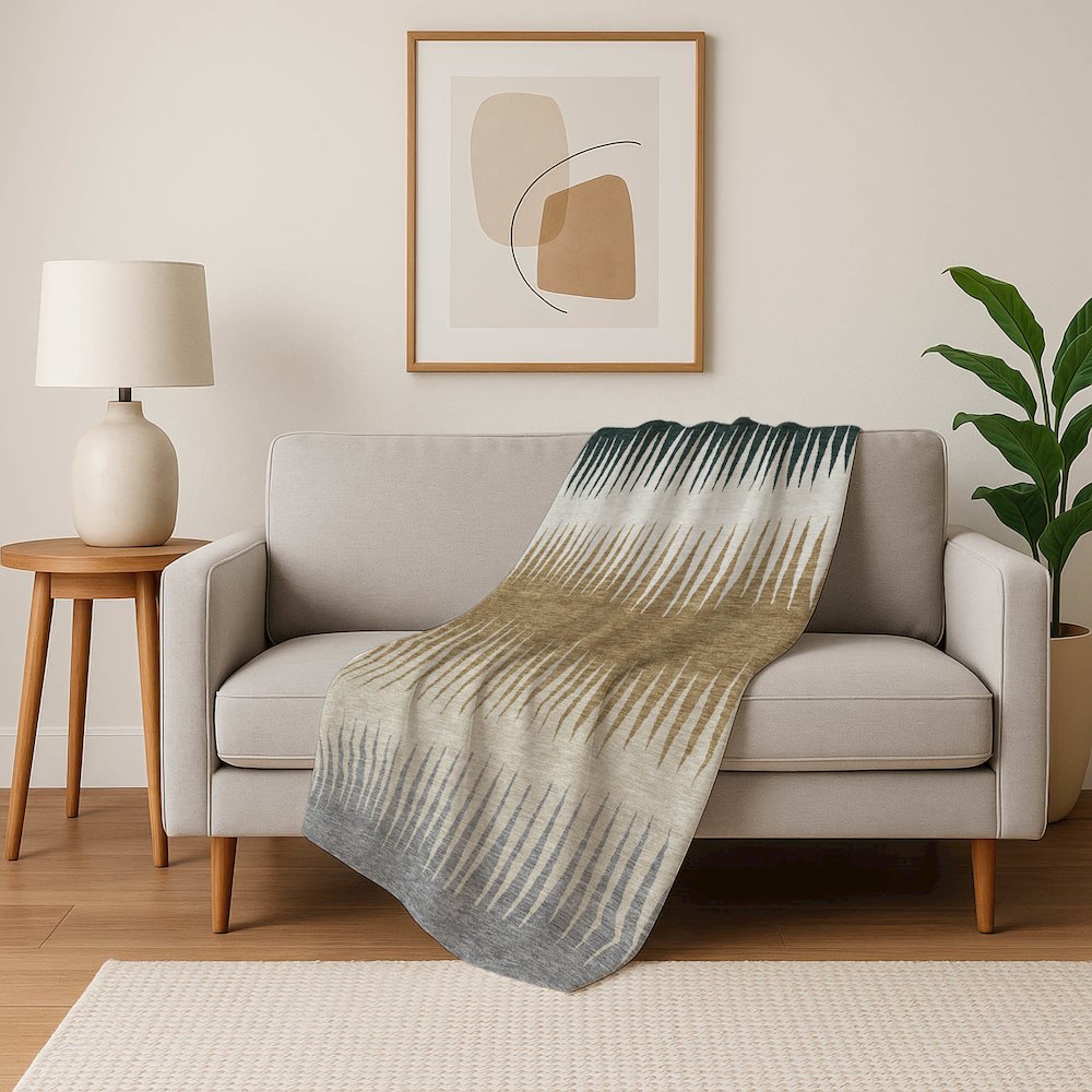 Premium Machine Washable ASB886 Charcoal 50" x 70" Sherpa Throw Blanket. Picture 5