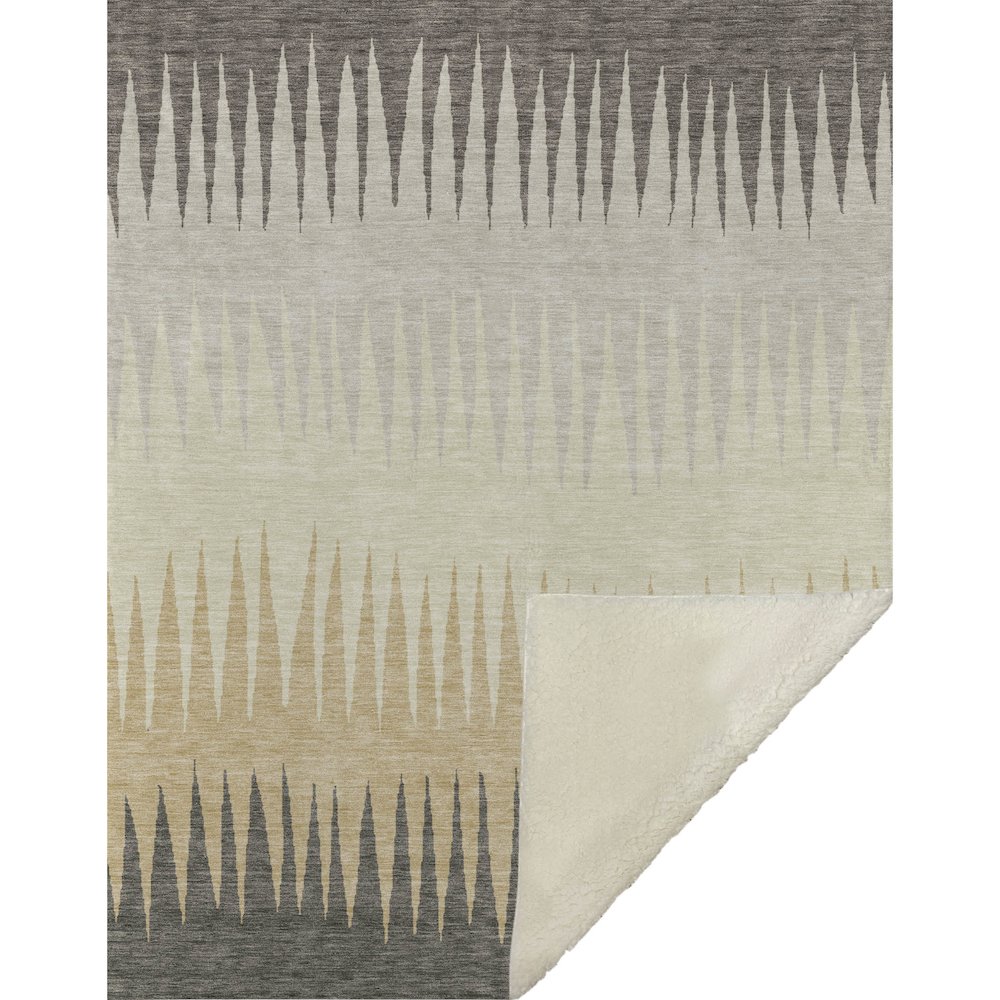 Premium Machine Washable ASB886 Taupe 50" x 70" Sherpa Throw Blanket. Picture 1