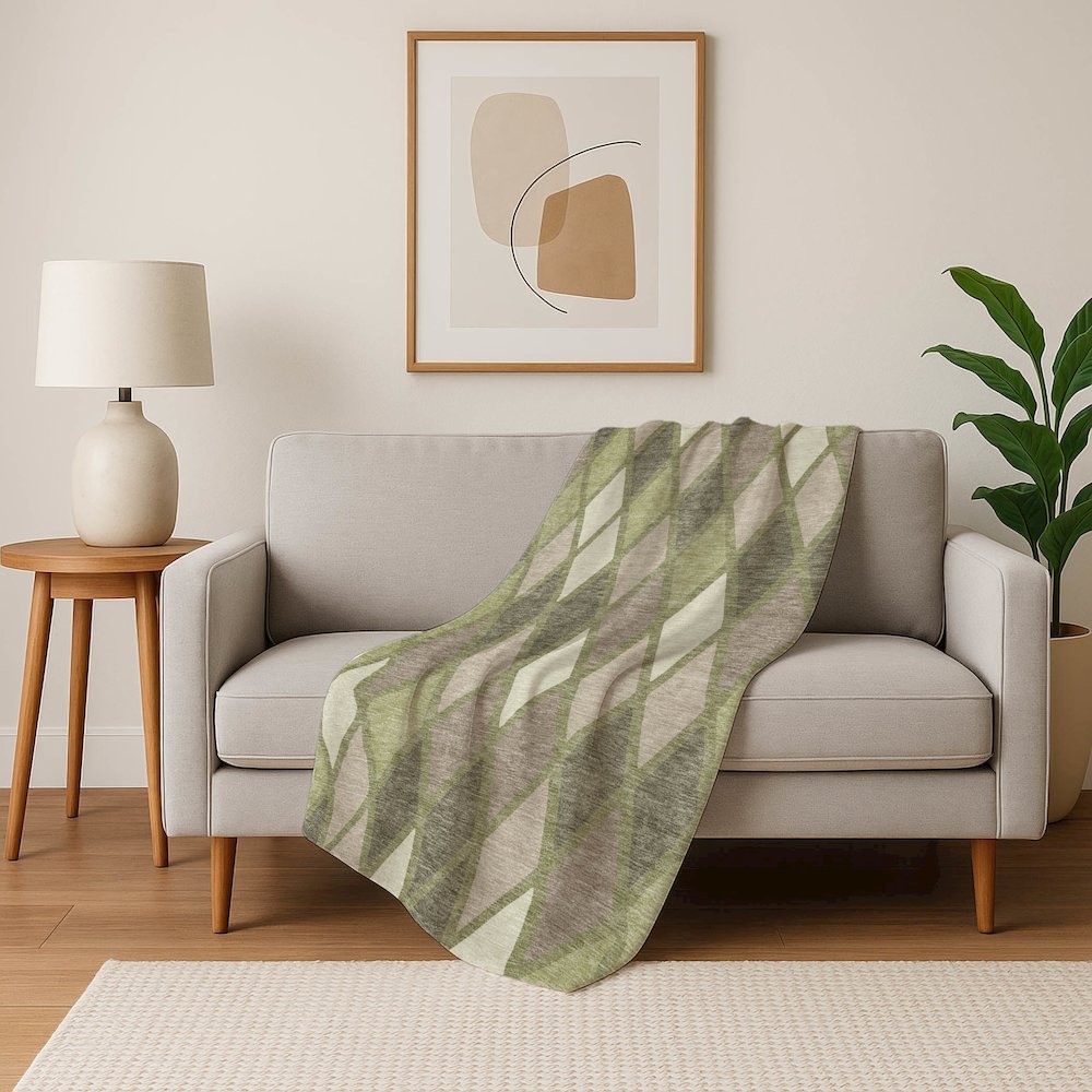 Premium Machine Washable ASB887 Aloe 50" x 70" Sherpa Throw Blanket. Picture 5