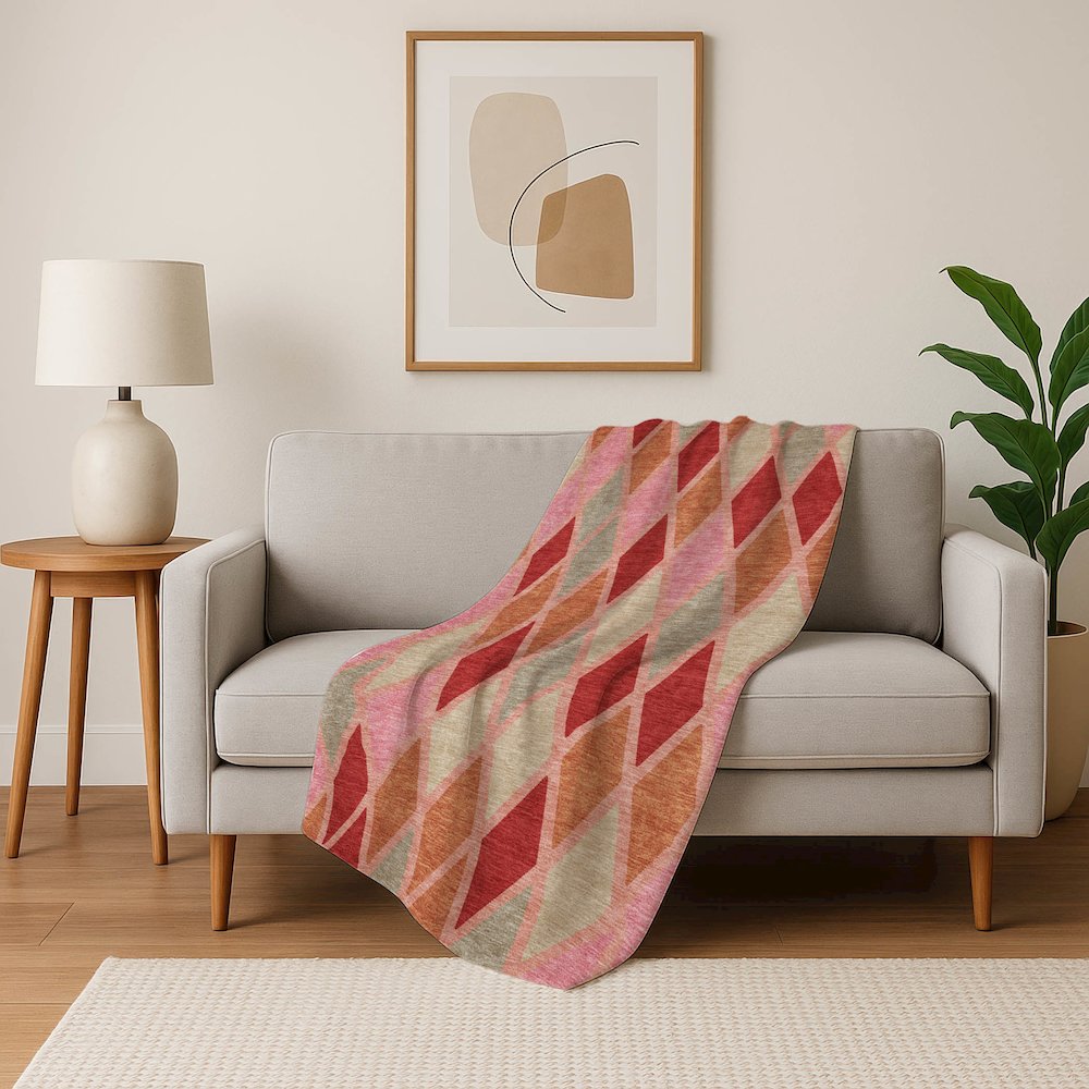 Premium Machine Washable ASB887 Pink 50" x 70" Sherpa Throw Blanket. Picture 5