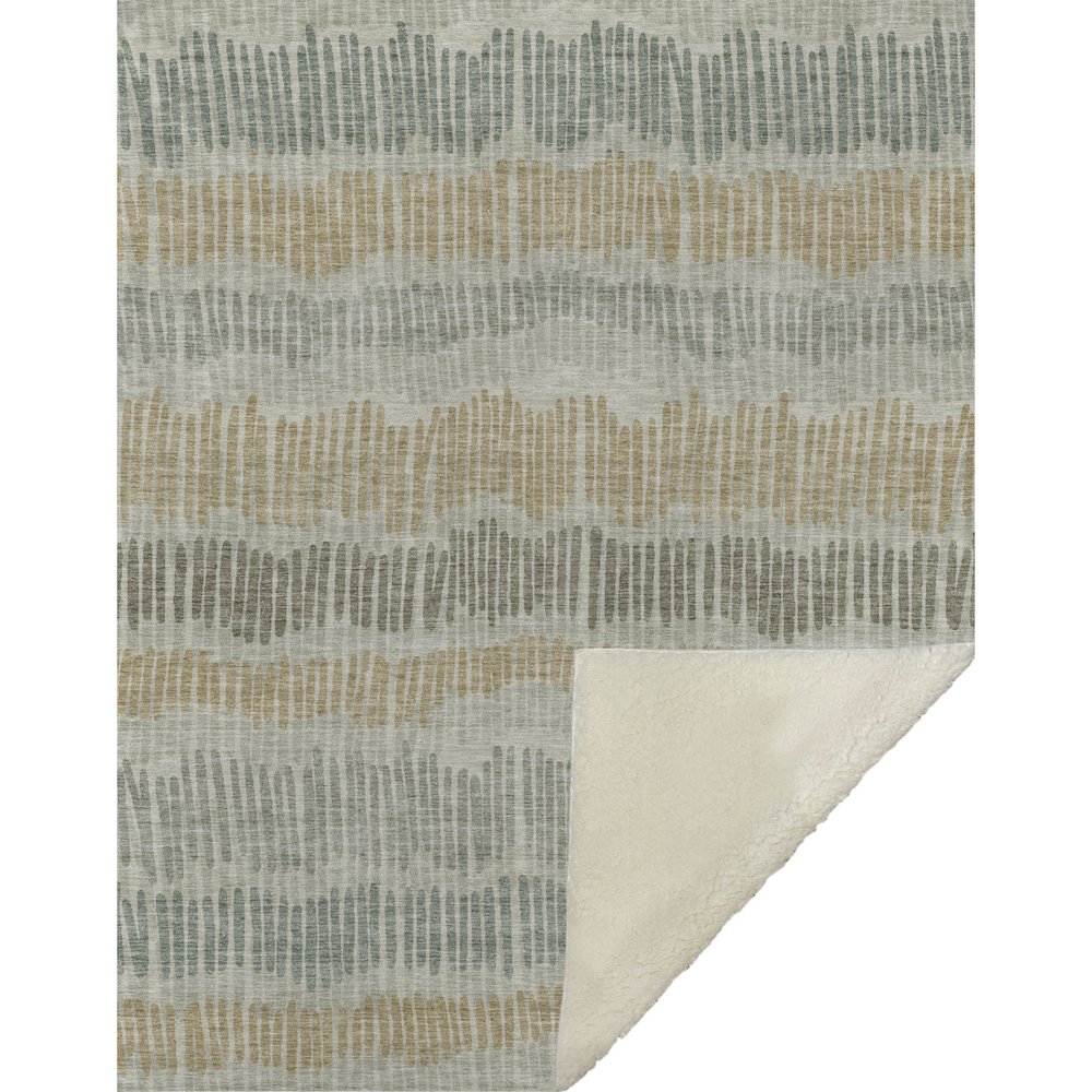 Premium Machine Washable ASB889 Beige 50" x 70" Sherpa Throw Blanket. Picture 1