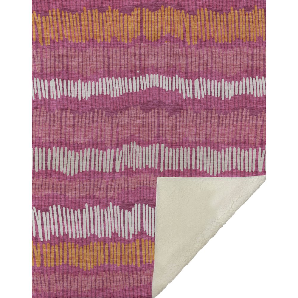 Premium Machine Washable ASB889 Blush 50" x 70" Sherpa Throw Blanket. Picture 1