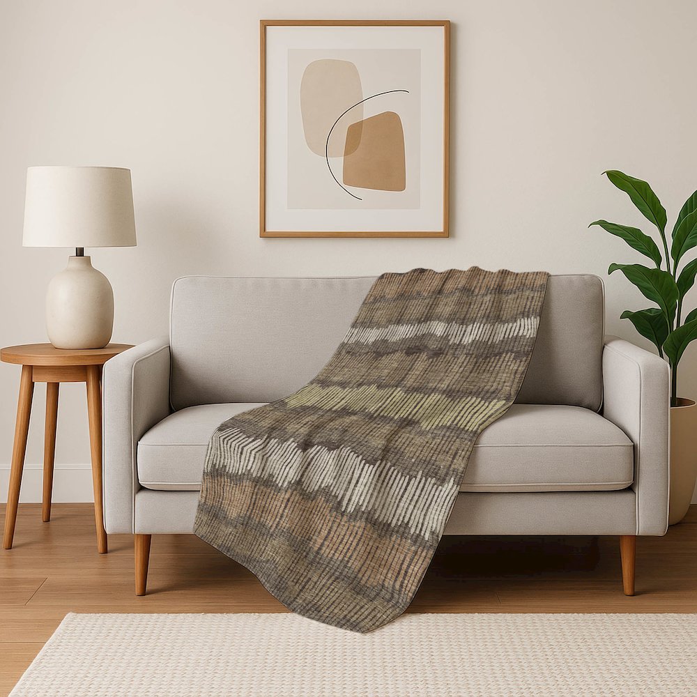 Premium Machine Washable ASB889 Brown 50" x 70" Sherpa Throw Blanket. Picture 5