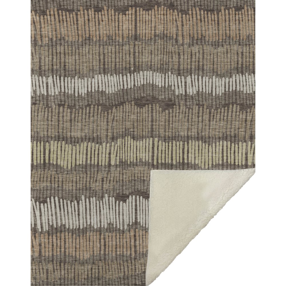 Premium Machine Washable ASB889 Brown 50" x 70" Sherpa Throw Blanket. Picture 1