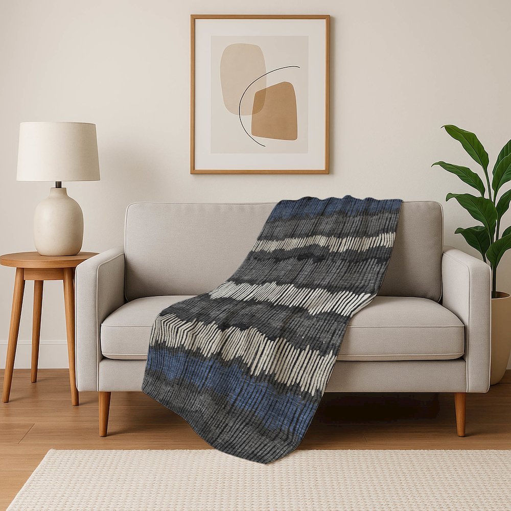 Premium Machine Washable ASB889 Charcoal 50" x 70" Sherpa Throw Blanket. Picture 5