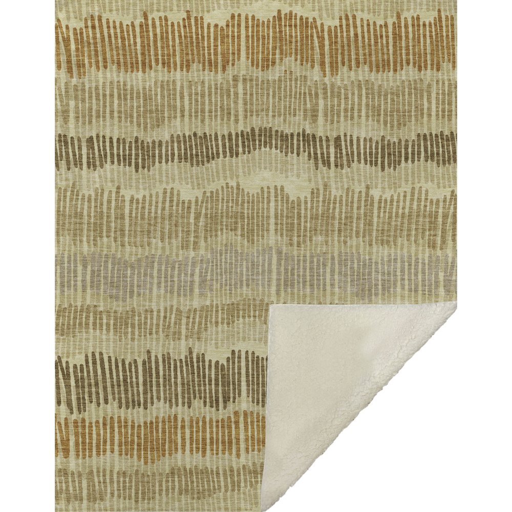 Premium Machine Washable ASB889 Gold 50" x 70" Sherpa Throw Blanket. Picture 1