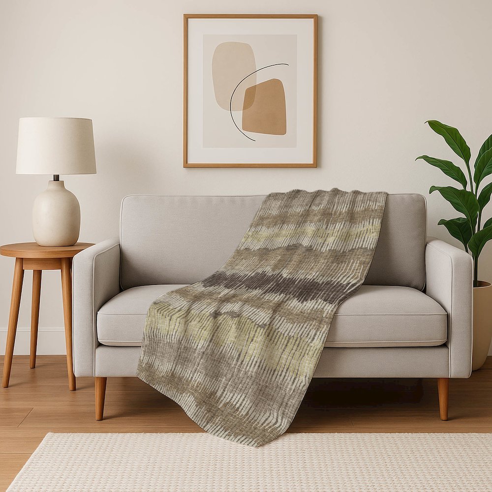 Premium Machine Washable ASB889 Taupe 50" x 70" Sherpa Throw Blanket. Picture 5