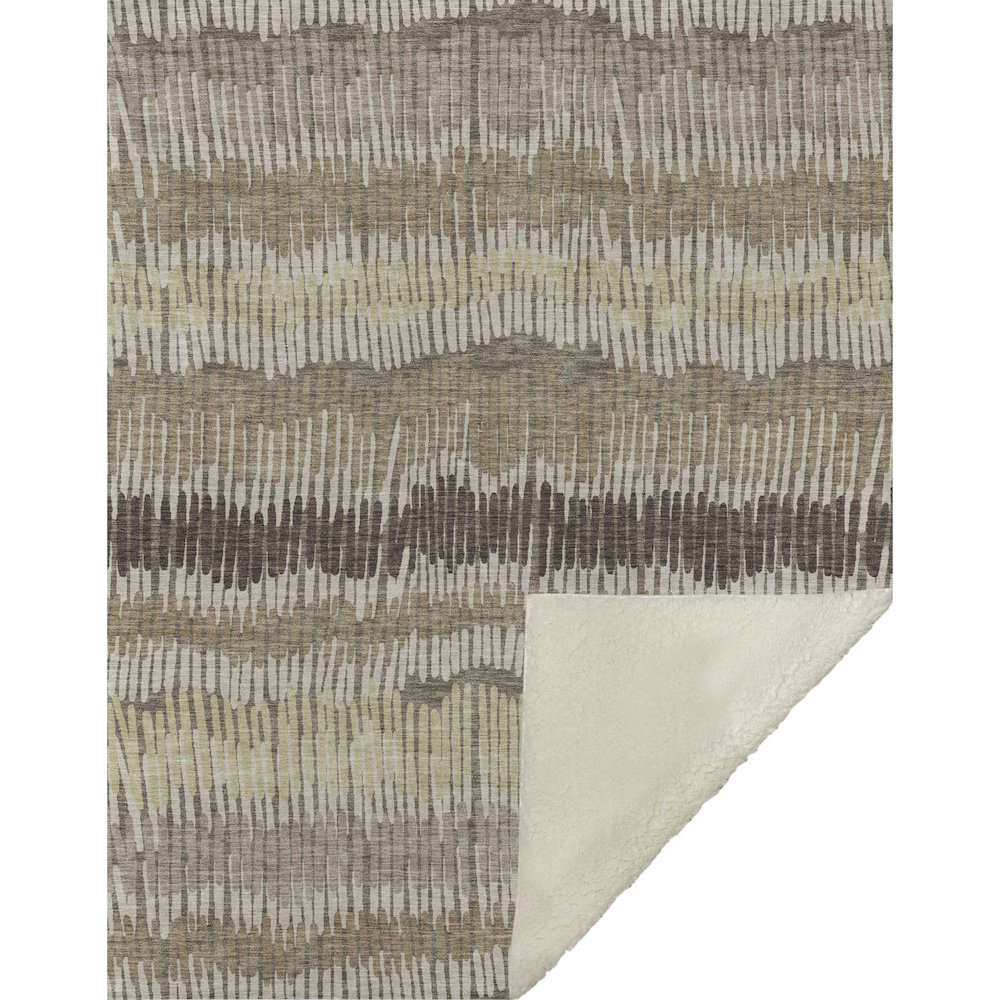 Premium Machine Washable ASB889 Taupe 50" x 70" Sherpa Throw Blanket. Picture 1