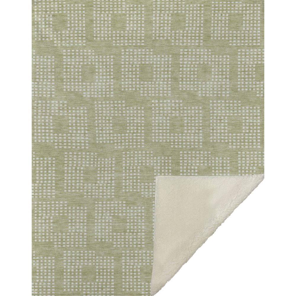 Premium Machine Washable ASB890 Aloe 50" x 70" Sherpa Throw Blanket. Picture 1