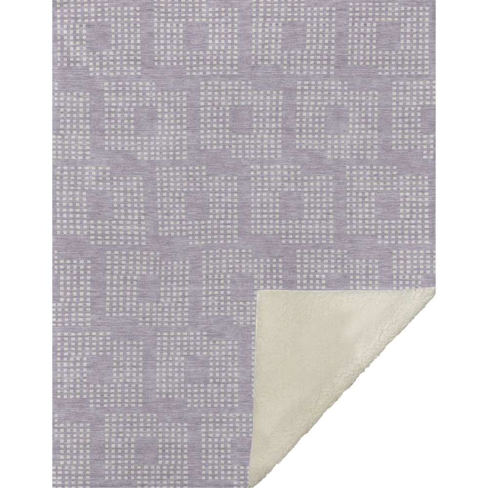 Premium Machine Washable ASB890 Lavender 50" x 70" Sherpa Throw Blanket. Picture 1
