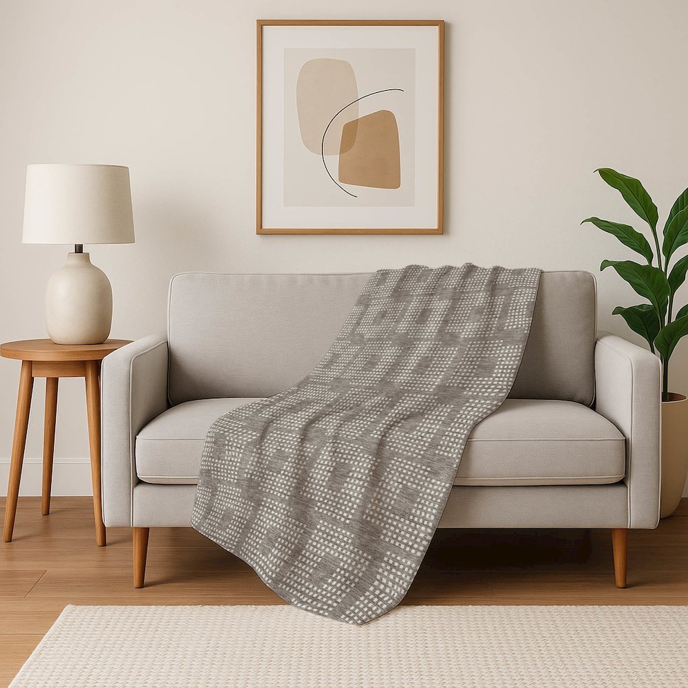 Premium Machine Washable ASB890 Taupe 50" x 70" Sherpa Throw Blanket. Picture 5