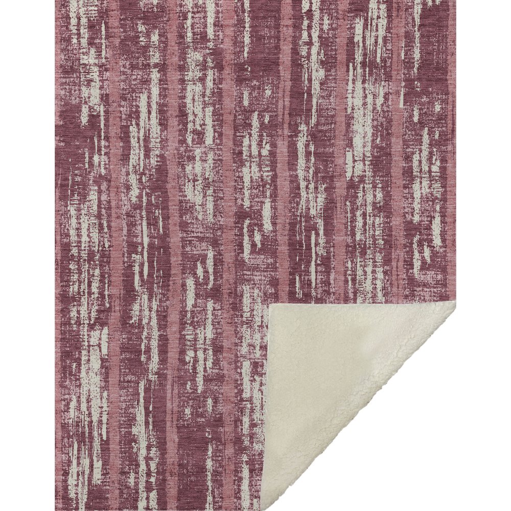 Premium Machine Washable ASB892 Blush 50" x 70" Sherpa Throw Blanket. Picture 1