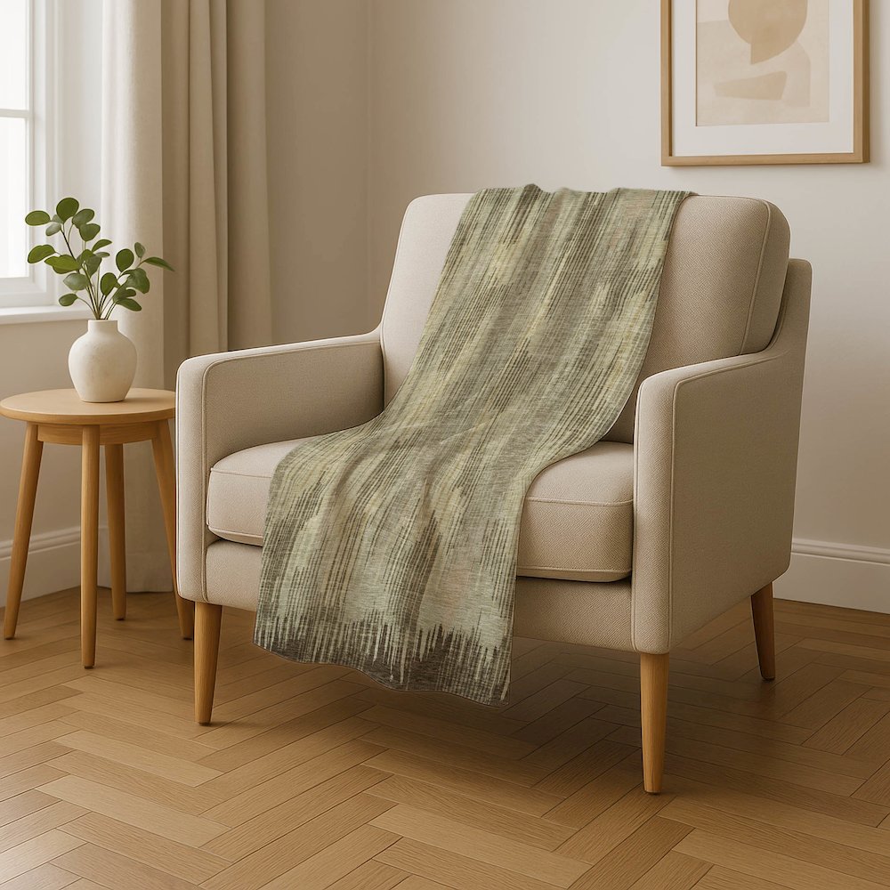 Premium Machine Washable ASB893 Brown 50" x 70" Sherpa Throw Blanket. Picture 4