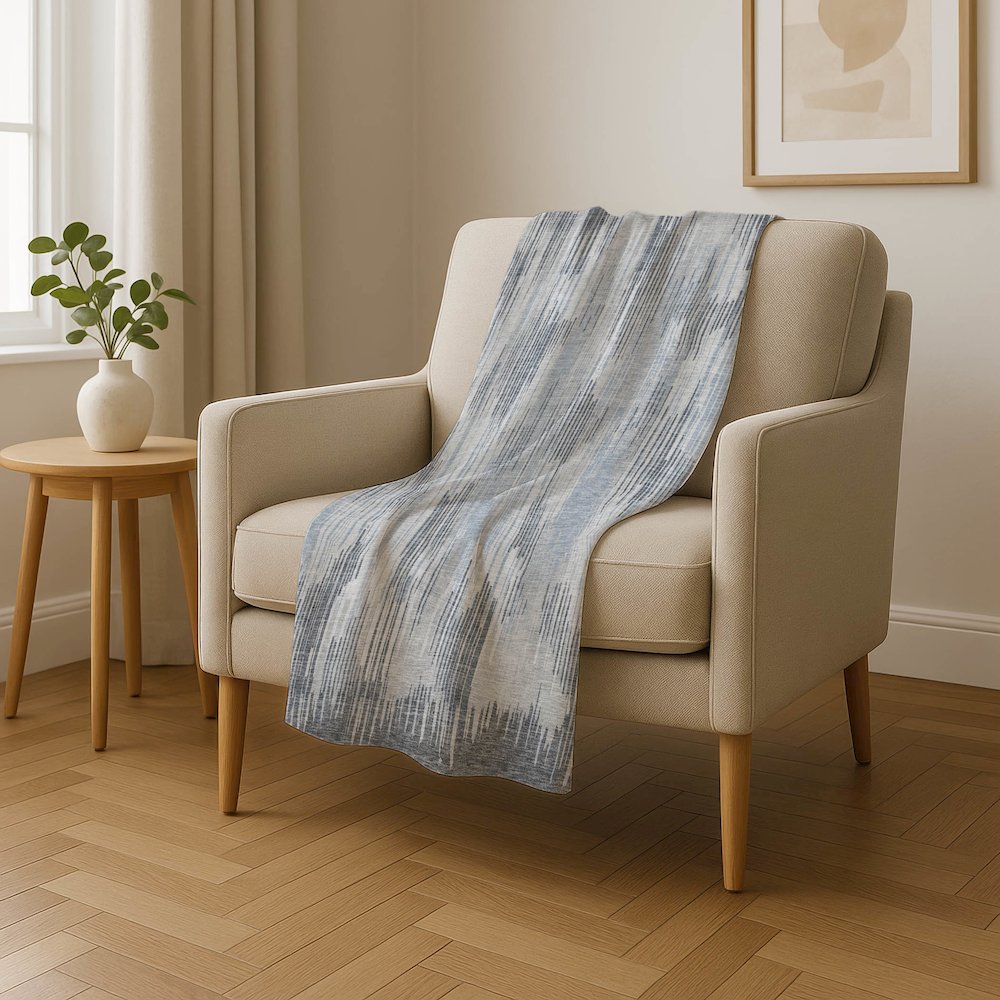 Premium Machine Washable ASB893 Gray 50" x 70" Sherpa Throw Blanket. Picture 4