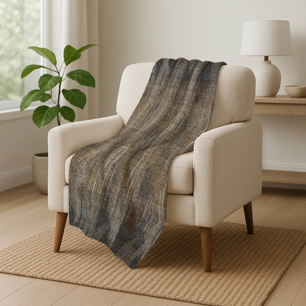 Premium Machine Washable ASB893 Taupe 50" x 70" Sherpa Throw Blanket. Picture 5