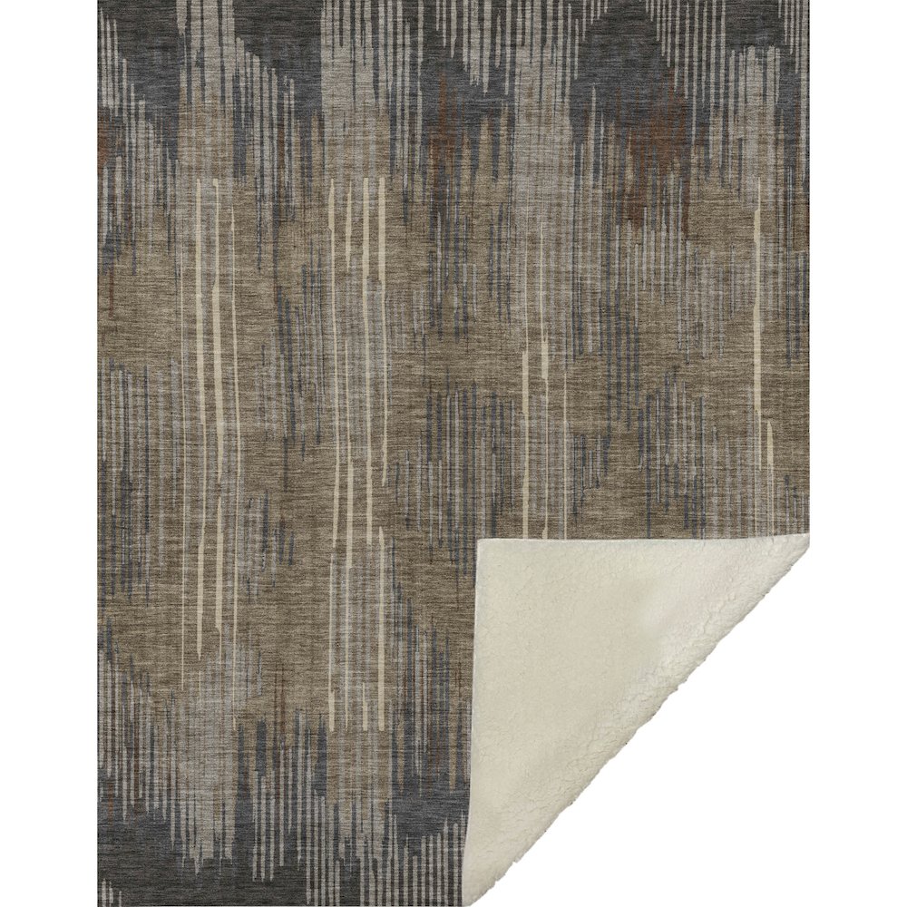 Premium Machine Washable ASB893 Taupe 50" x 70" Sherpa Throw Blanket. Picture 1