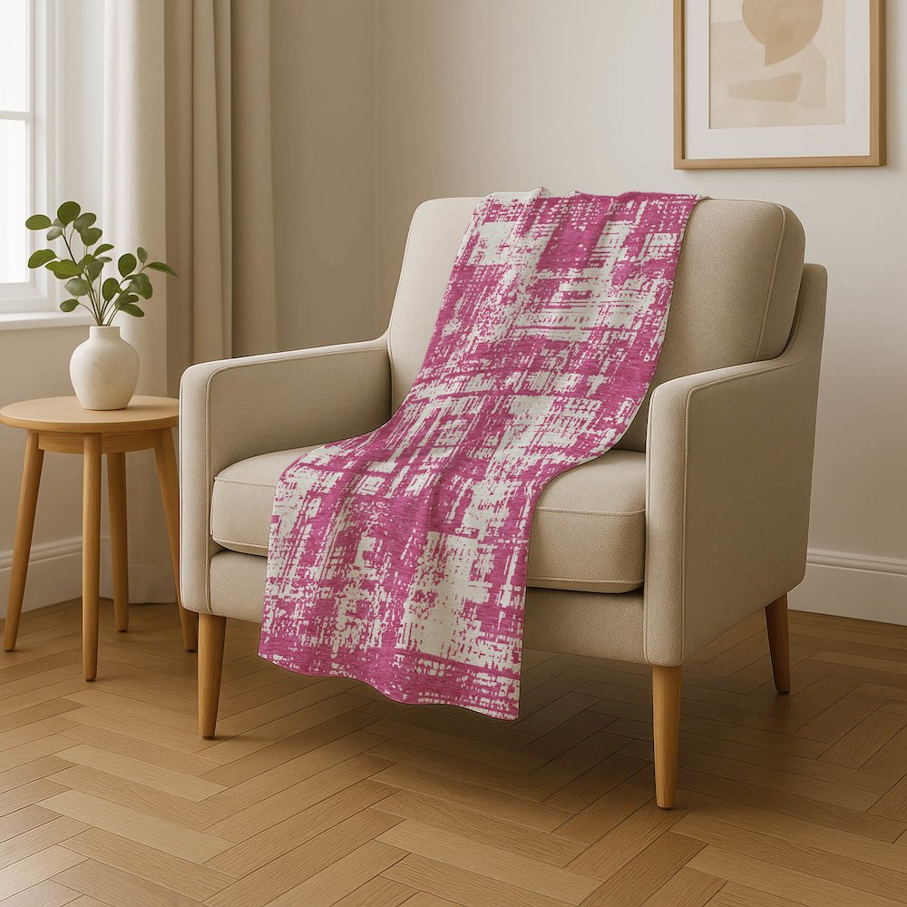 Premium Machine Washable ASB895 Blush 50" x 70" Sherpa Throw Blanket. Picture 4
