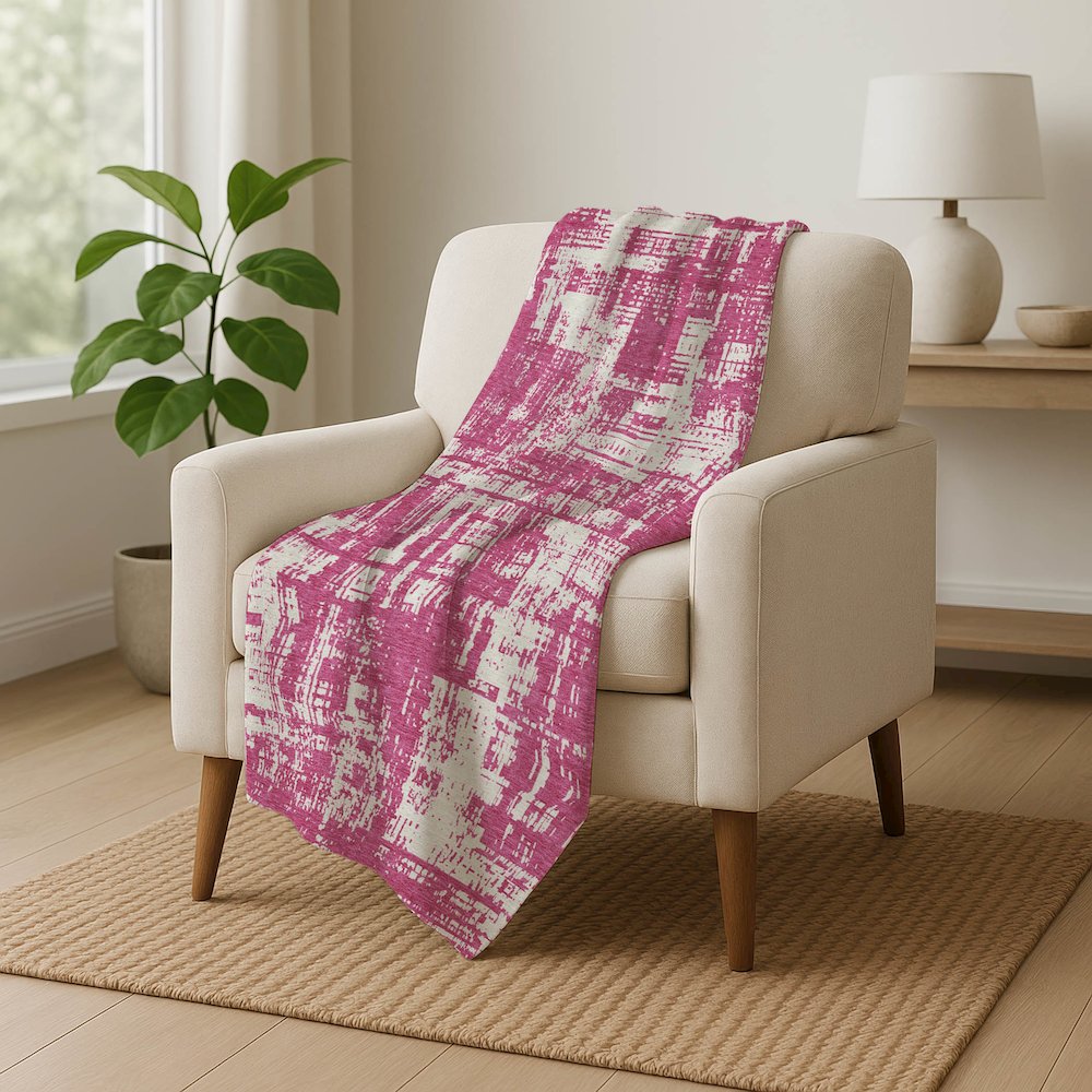 Premium Machine Washable ASB895 Blush 50" x 70" Sherpa Throw Blanket. Picture 5