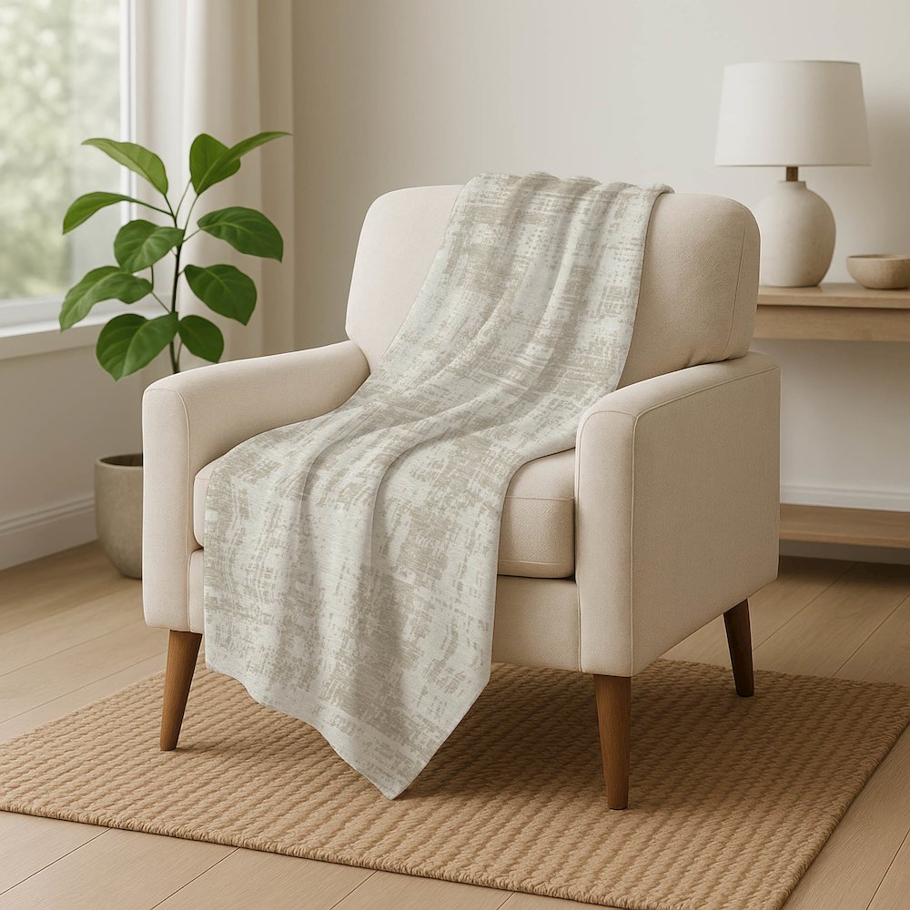 Premium Machine Washable ASB895 Ivory 50" x 70" Sherpa Throw Blanket. Picture 5