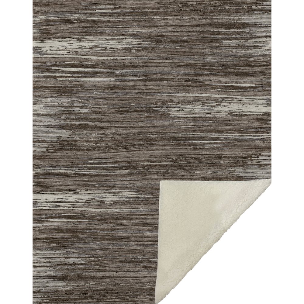Premium Machine Washable ASB896 Brown 50" x 70" Sherpa Throw Blanket. Picture 1