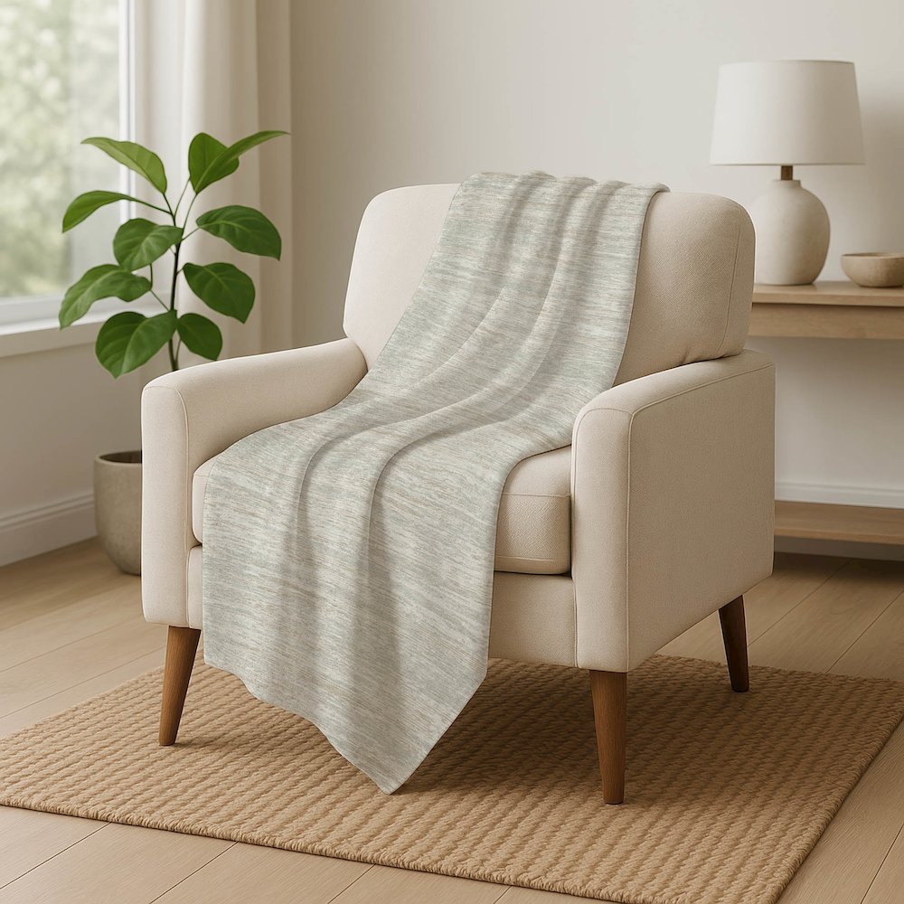 Premium Machine Washable ASB896 Ivory 50" x 70" Sherpa Throw Blanket. Picture 5