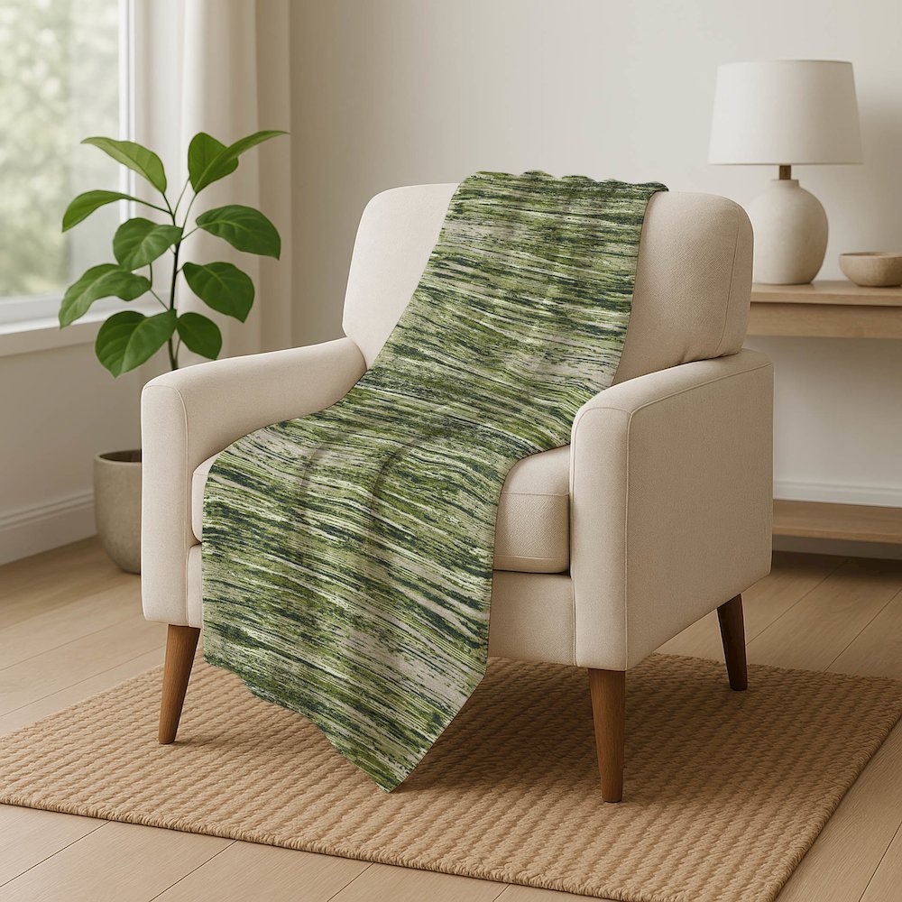 Premium Machine Washable ASB896 Olive 50" x 70" Sherpa Throw Blanket. Picture 5
