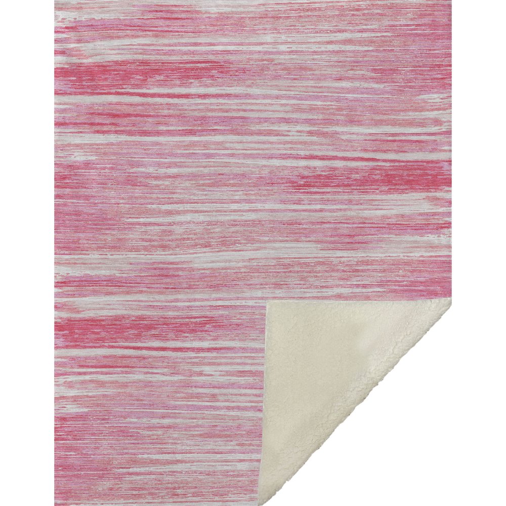 Premium Machine Washable ASB896 Pink 50" x 70" Sherpa Throw Blanket. Picture 1