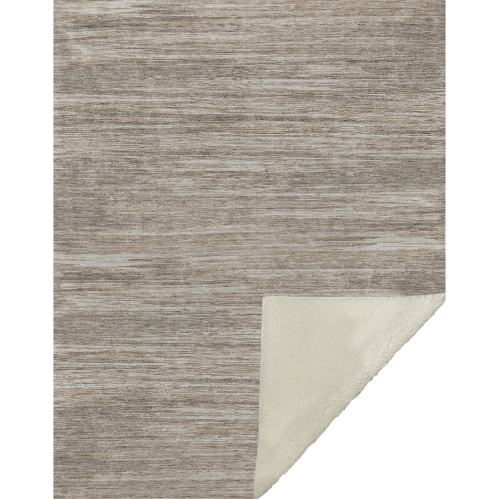 Premium Machine Washable ASB896 Taupe 50" x 70" Sherpa Throw Blanket. Picture 1