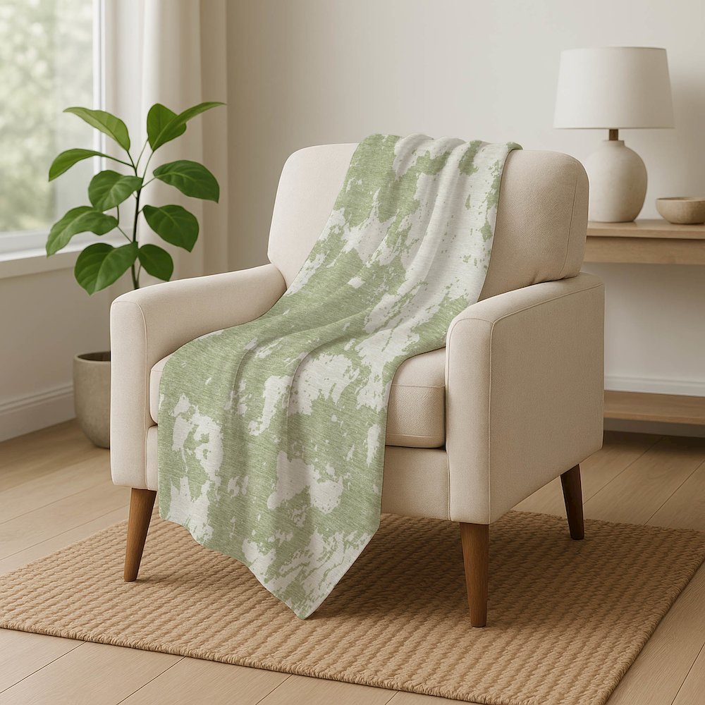 Premium Machine Washable ASB897 Aloe 50" x 70" Sherpa Throw Blanket. Picture 5