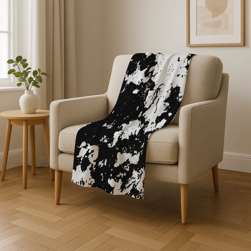 Premium Machine Washable ASB897 Black 50" x 70" Sherpa Throw Blanket. Picture 4