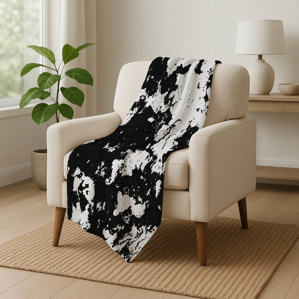 Premium Machine Washable ASB897 Black 50" x 70" Sherpa Throw Blanket. Picture 5