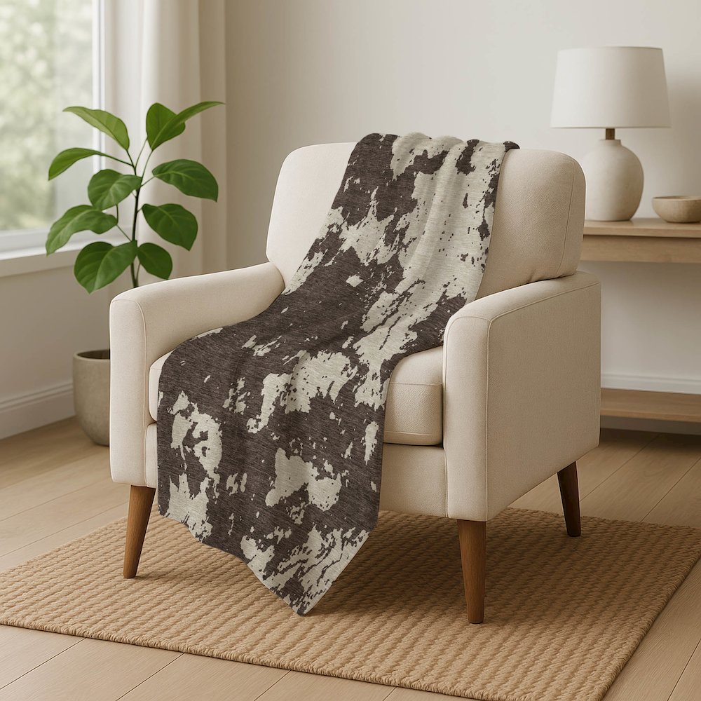 Premium Machine Washable ASB897 Brown 50" x 70" Sherpa Throw Blanket. Picture 5