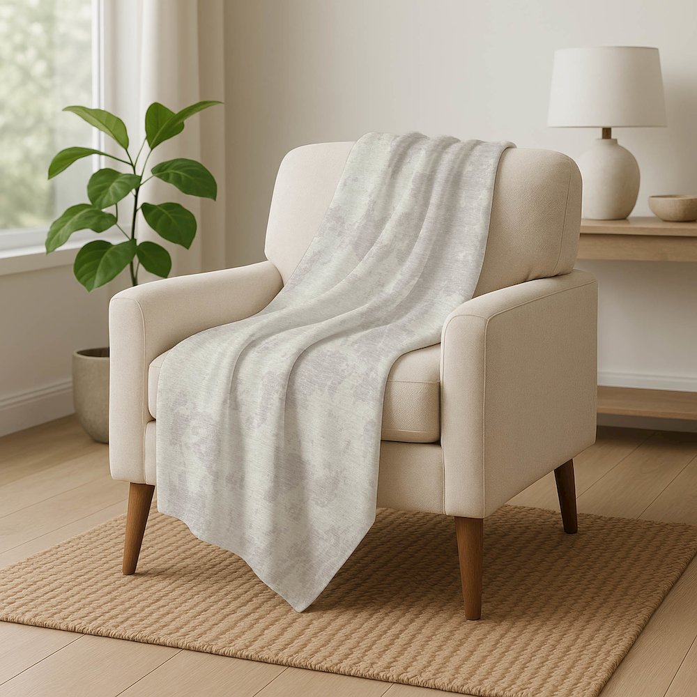 Premium Machine Washable ASB897 Ivory 50" x 70" Sherpa Throw Blanket. Picture 5