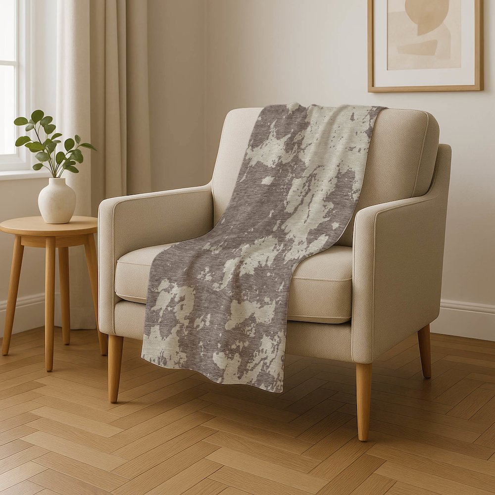 Premium Machine Washable ASB897 Taupe 50" x 70" Sherpa Throw Blanket. Picture 4