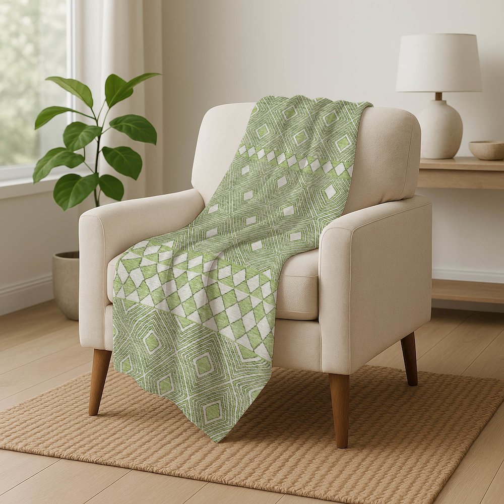 Premium Machine Washable ASB898 Aloe 50" x 70" Sherpa Throw Blanket. Picture 5