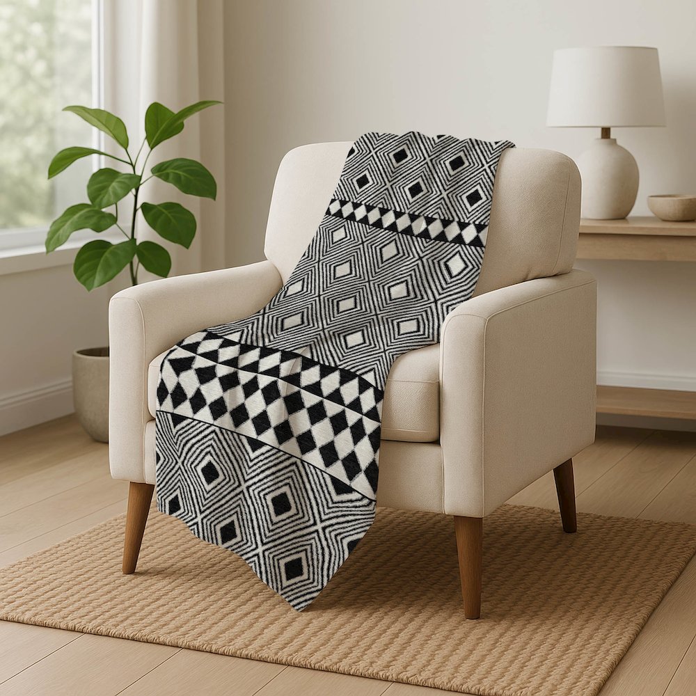 Premium Machine Washable ASB898 Black 50" x 70" Sherpa Throw Blanket. Picture 5