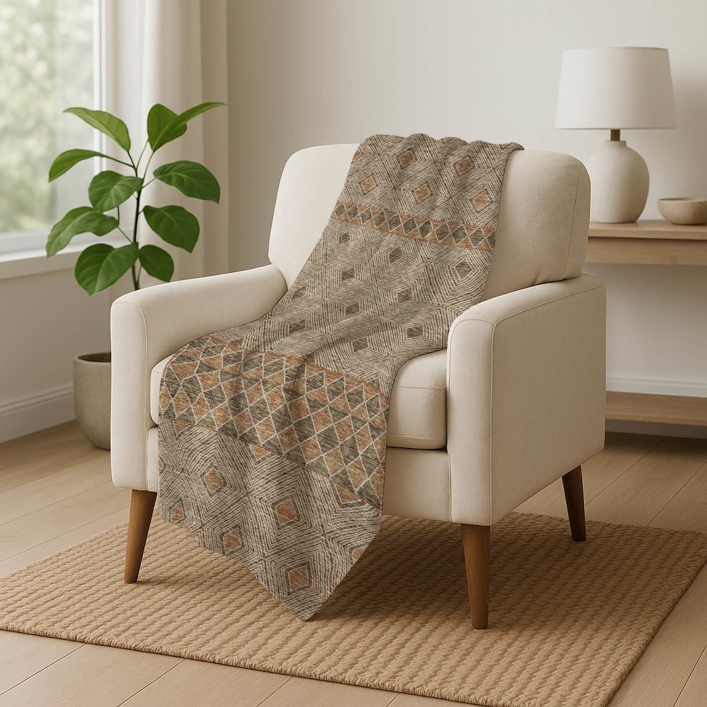 Premium Machine Washable ASB898 Brown 50" x 70" Sherpa Throw Blanket. Picture 5