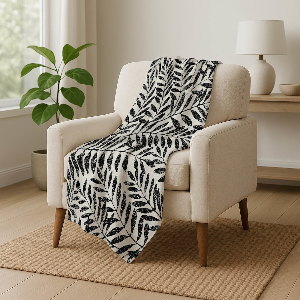 Premium Machine Washable ASB899 Black 50" x 70" Sherpa Throw Blanket. Picture 5