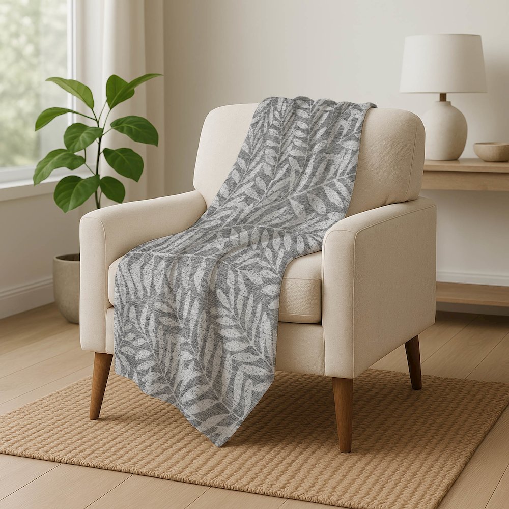 Premium Machine Washable ASB899 Gray 50" x 70" Sherpa Throw Blanket. Picture 5