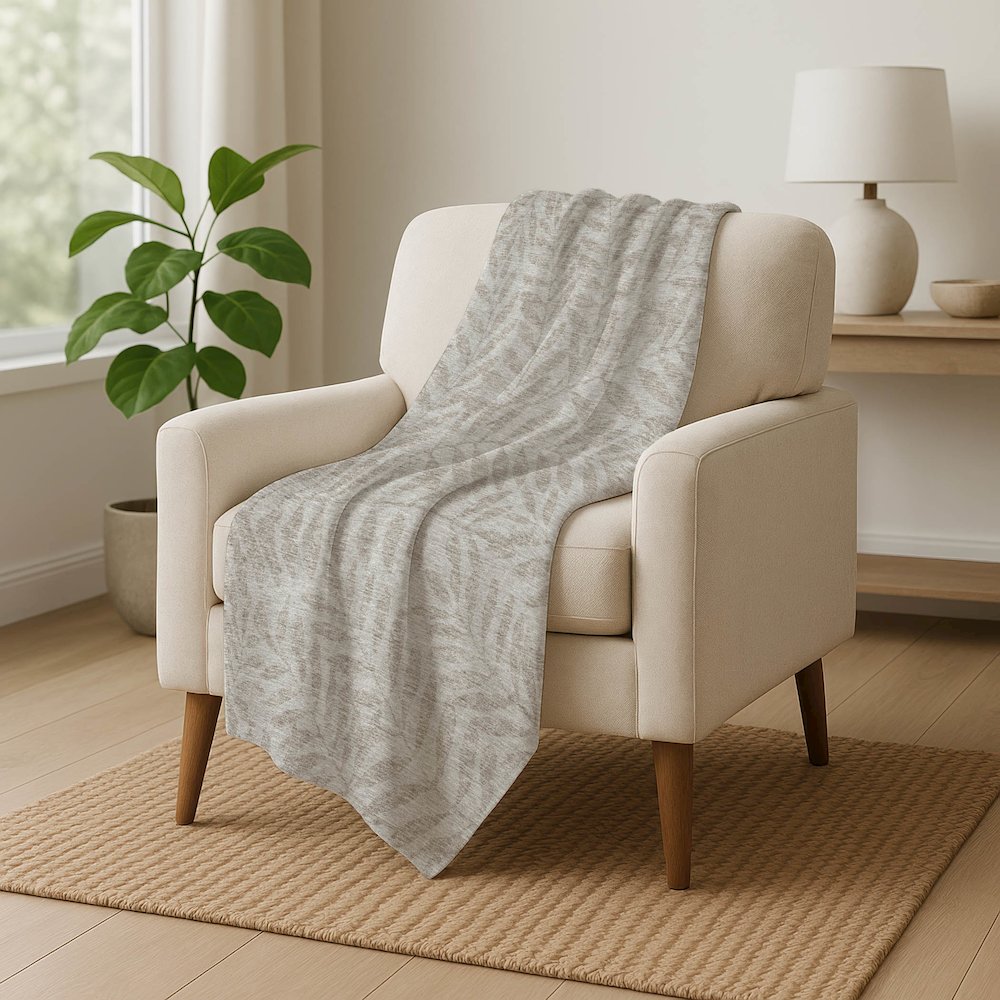 Premium Machine Washable ASB899 Taupe 50" x 70" Sherpa Throw Blanket. Picture 5