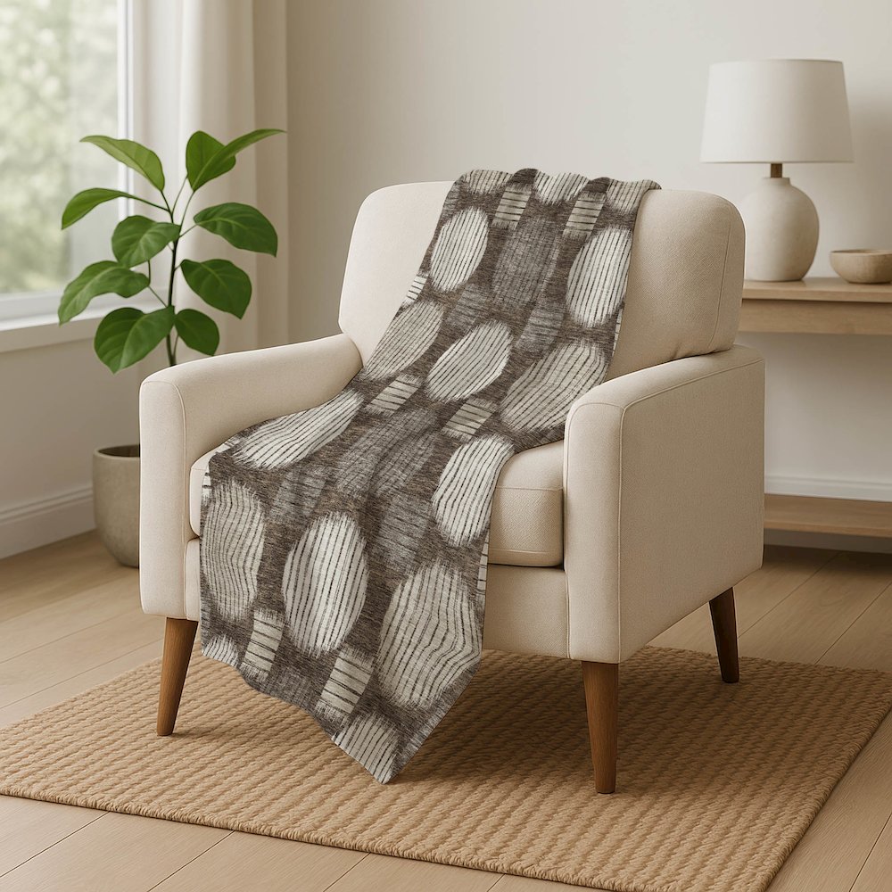 Premium Machine Washable ASB900 Brown 50" x 70" Sherpa Throw Blanket. Picture 5