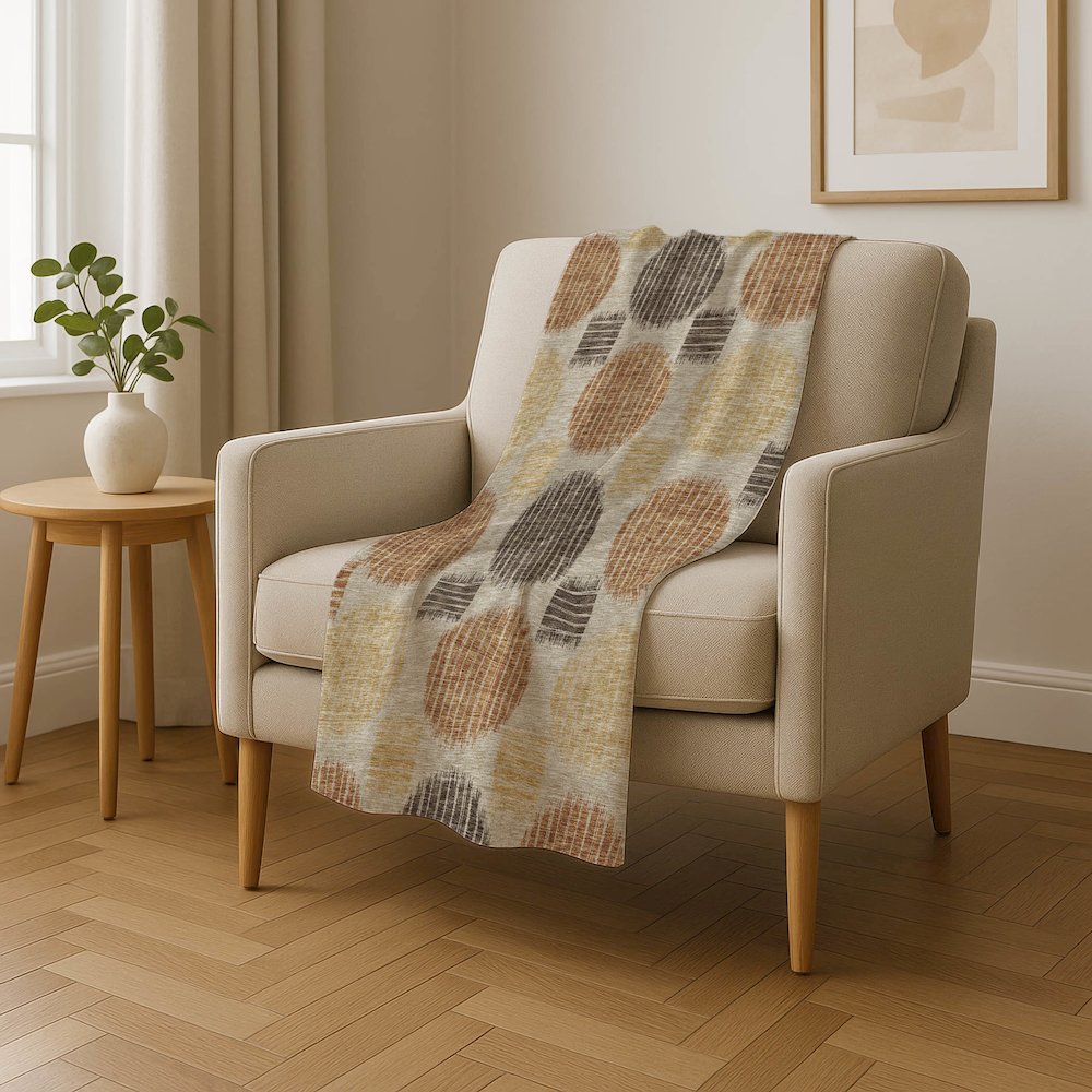 Premium Machine Washable ASB900 Tan 50" x 70" Sherpa Throw Blanket. Picture 4