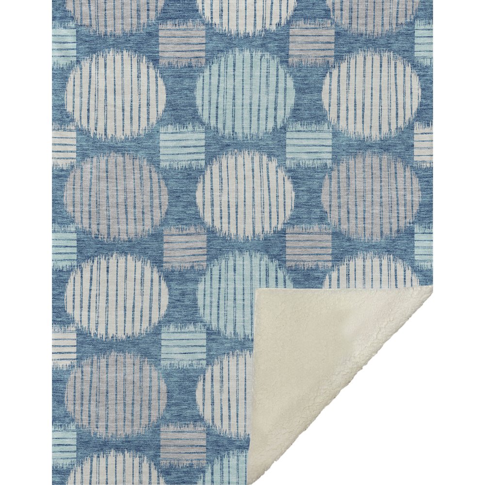 Premium Machine Washable ASB900 Teal 50" x 70" Sherpa Throw Blanket. Picture 1