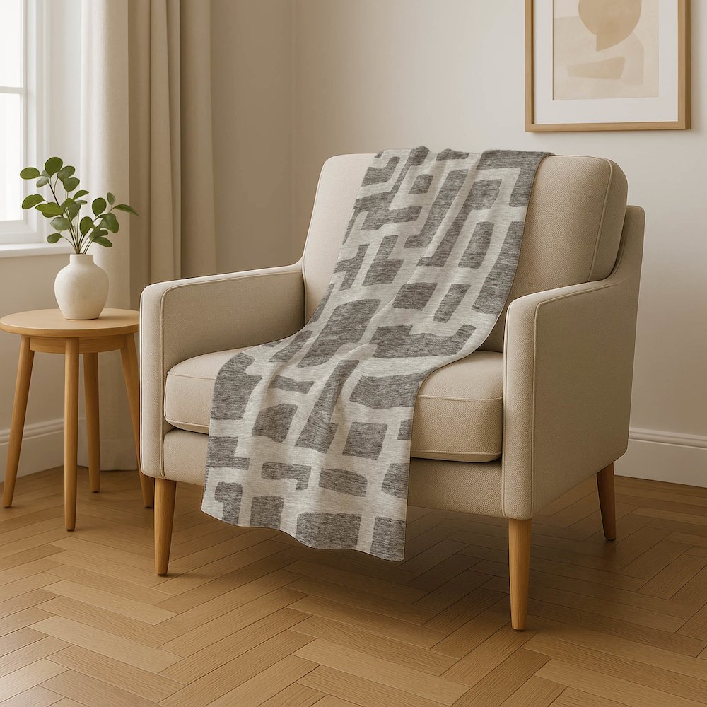 Premium Machine Washable ASB903 Taupe 50" x 70" Sherpa Throw Blanket. Picture 4