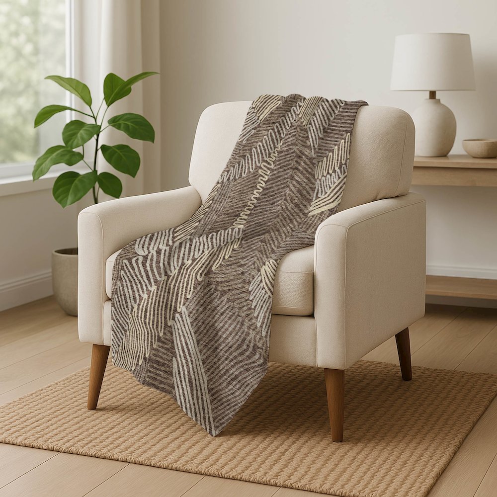 Premium Machine Washable ASB904 Chocolate 50" x 70" Sherpa Throw Blanket. Picture 5