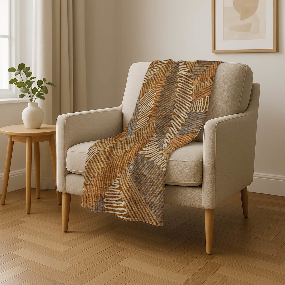 Premium Machine Washable ASB904 Paprika 50" x 70" Sherpa Throw Blanket. Picture 4
