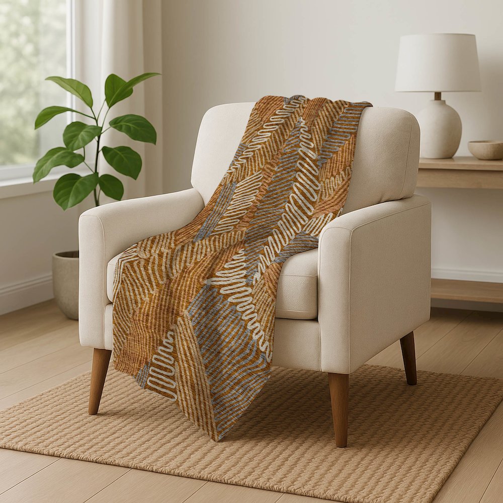 Premium Machine Washable ASB904 Paprika 50" x 70" Sherpa Throw Blanket. Picture 5