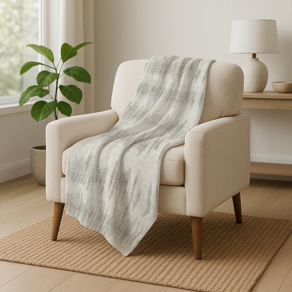 Premium Machine Washable ASB905 Ivory 50" x 70" Sherpa Throw Blanket. Picture 5